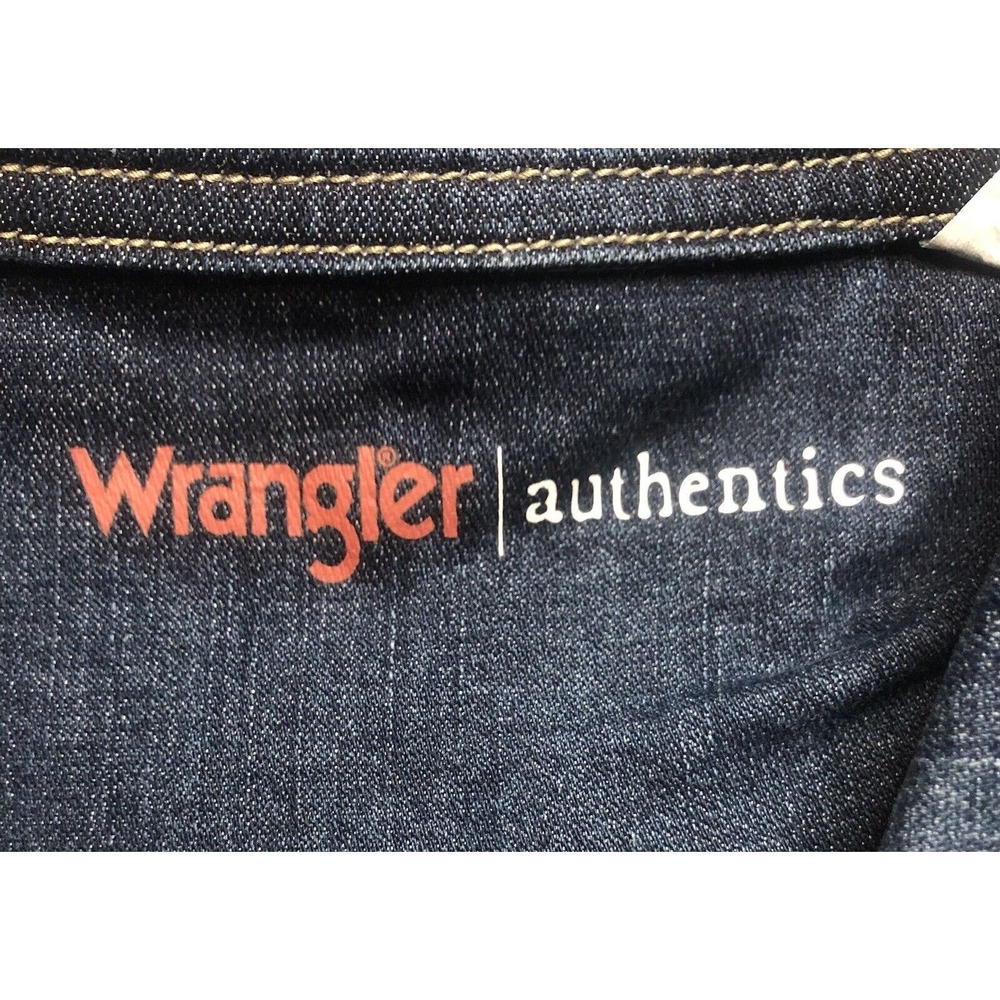 Wrangler Authentics Women’s Denim Jacket Long Sleeve Button Up Small Blue R6 - Picture 6 of 12